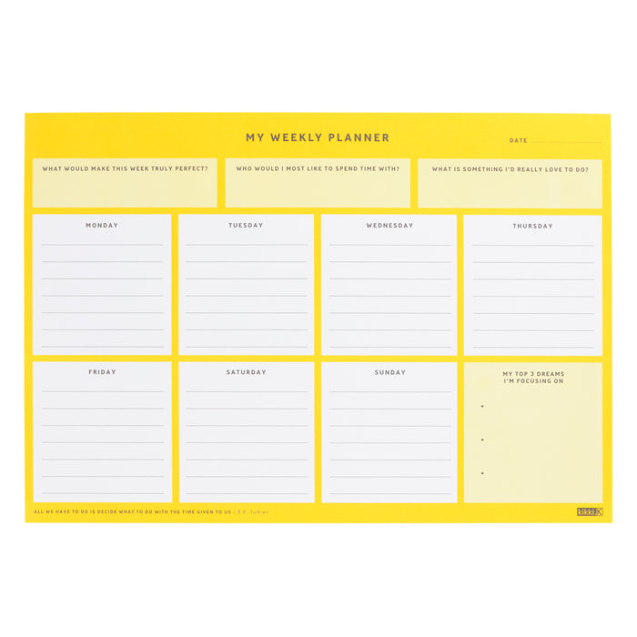A4 Dream Week Planner Inspiration by kikki.K