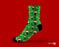 Christmas Green Personalised Socks