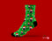 Christmas Green Personalised Socks