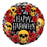 18" Foil Skulls and Roses Happy halloween