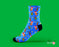 Christmas Blue Personalised Socks