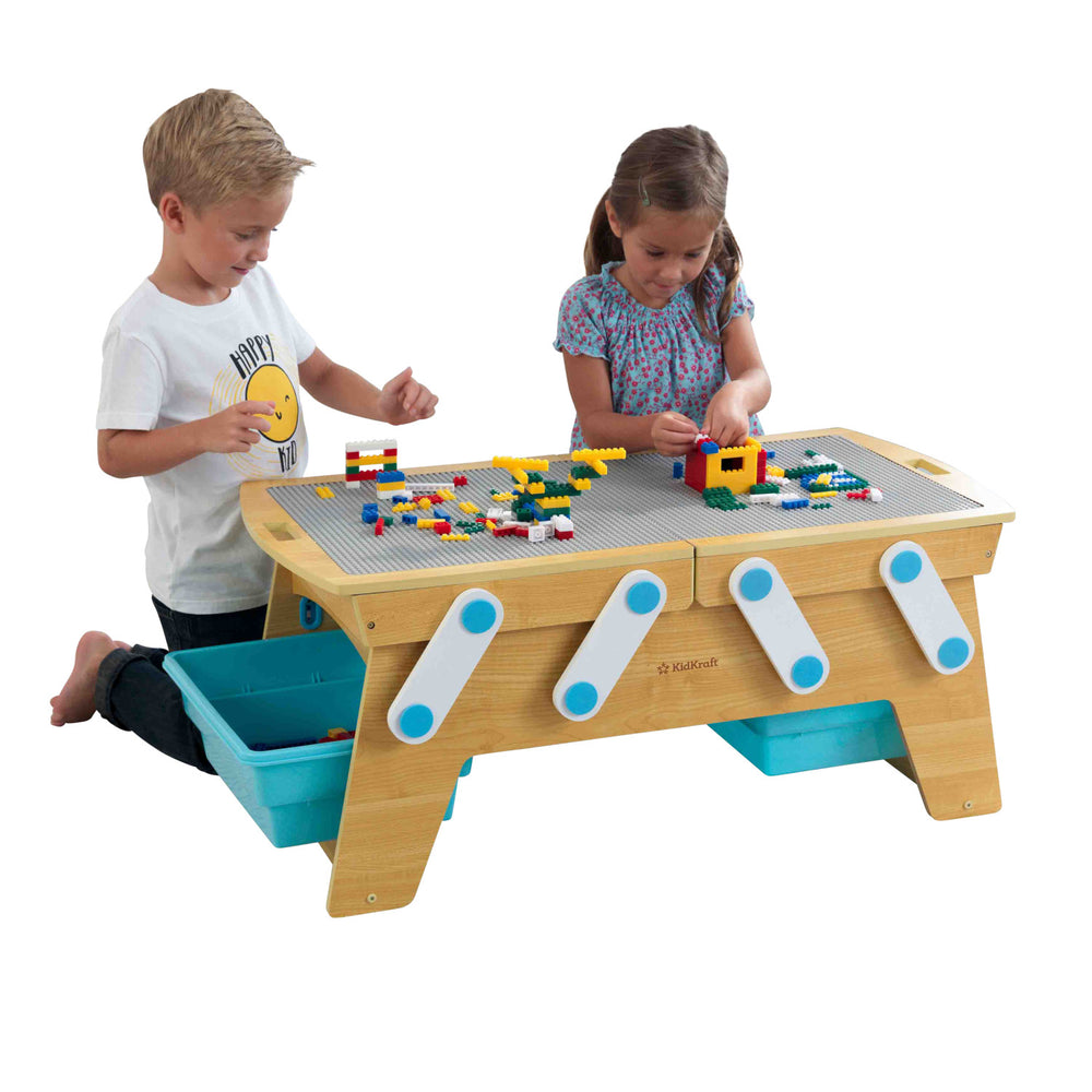Building bricks play shop n store table