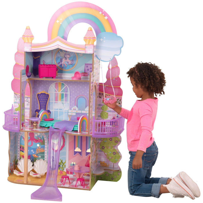 Rainbow Dreamers Unicorn Mermaid Dollhouse with EZ Kraft