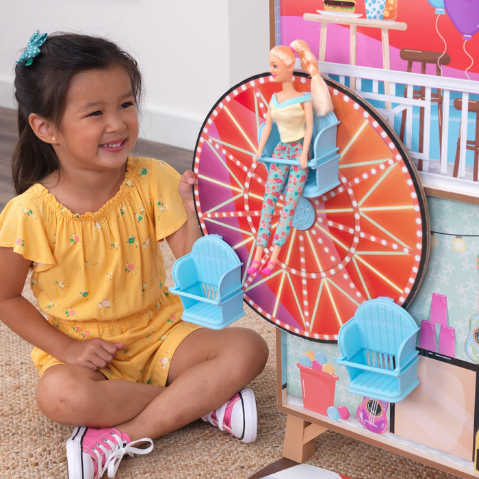 Ferris Wheel Fun Beach House Dollhouse with EZ Kraft Assembly™