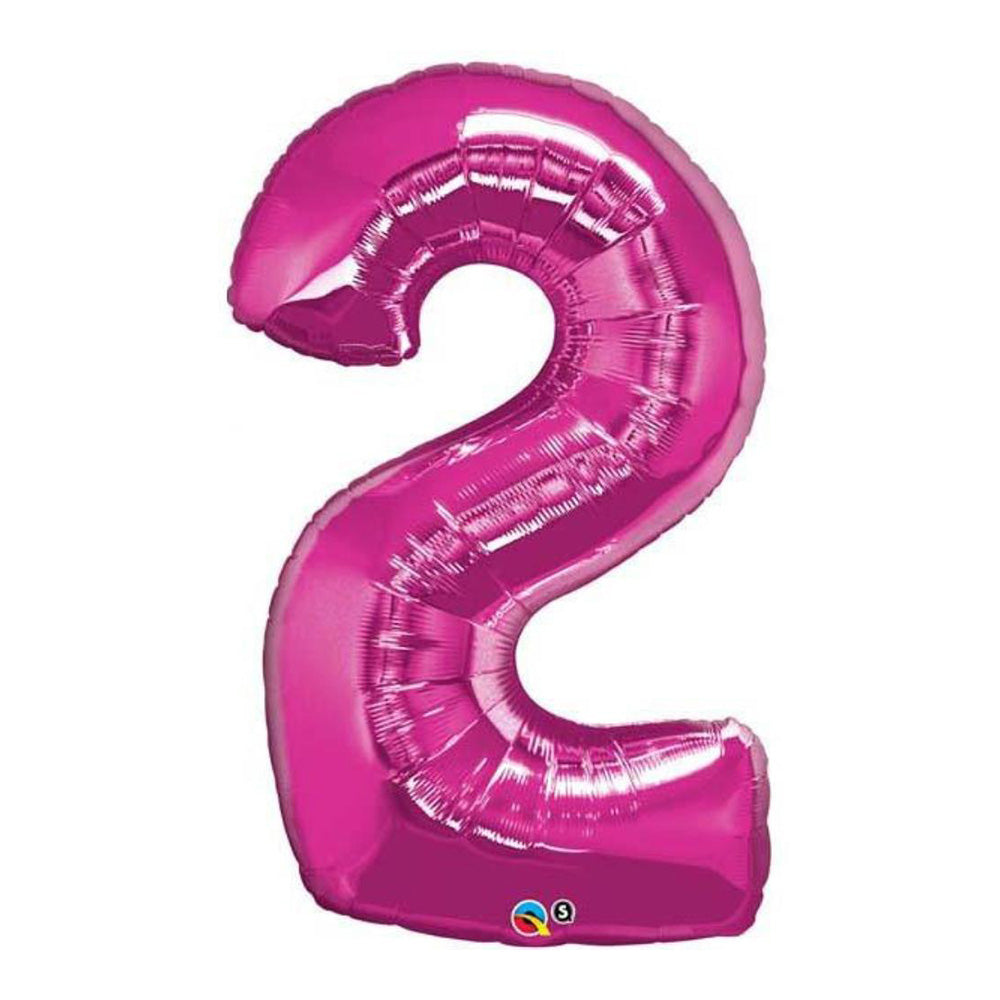 Magenta Large Numbered Balloon (All Numbers Available)
