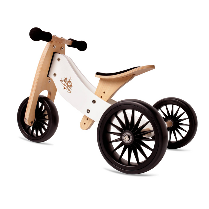 2-in-1 Tiny Tot PLUS Tricycle & Balance Bike - White
