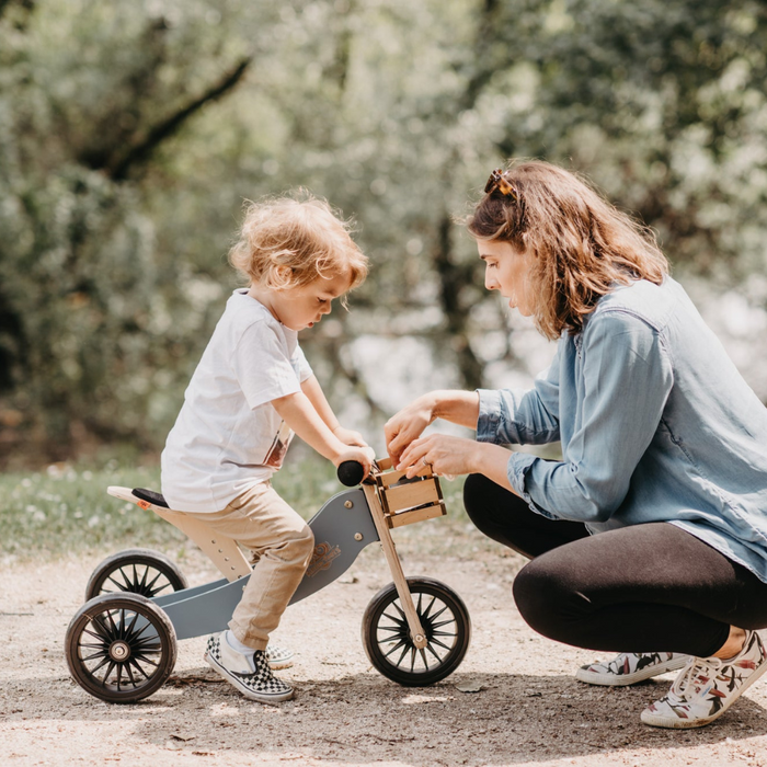 2-in-1 Tiny Tot PLUS Tricycle & Balance Bike - Slate Blue