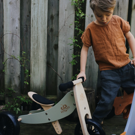 2-in-1 Tiny Tot PLUS Tricycle & Balance Bike - Silver Sage