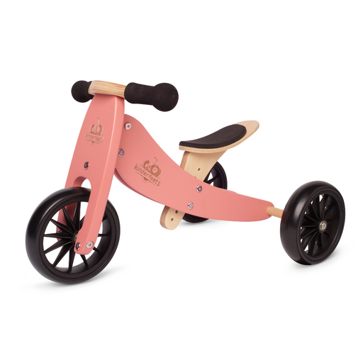2-in-1 Tiny Tot Tricycle & Balance Bike - Coral