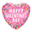 18" Pink "Happy Vallentine's Day" Balloon