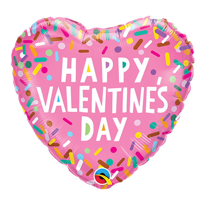 18" Pink "Happy Vallentine's Day" Balloon
