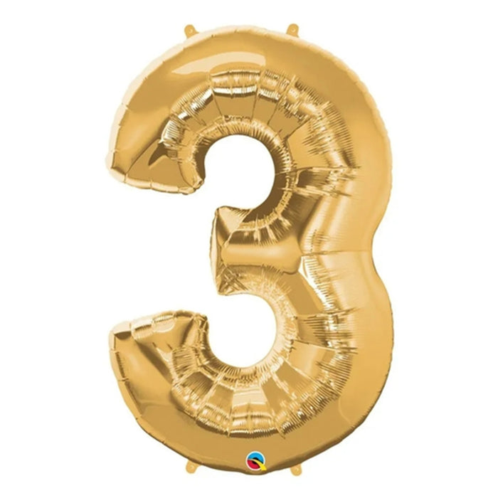 Gold Large Numbered Balloon (All Numbers Available)