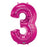 Magenta Large Numbered Balloon (All Numbers Available)