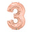 Rose Gold Numbered Balloon ( All Numbers Available)