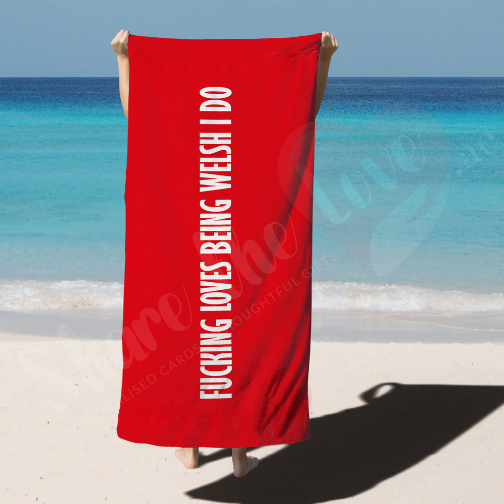 Fucking Loves Being... Beach Towel