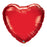 Ruby Red Heart Shaped Helium Balloon