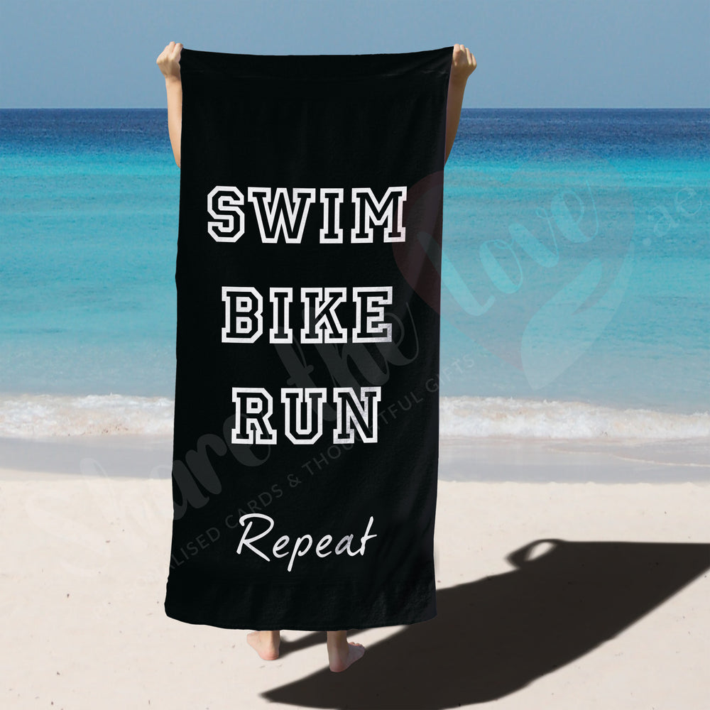 Towel Swim Bike Run Beach Towel