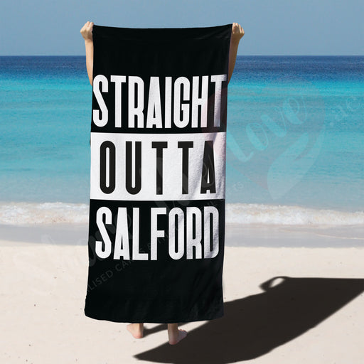 Straight Outta Falford Beach Towel