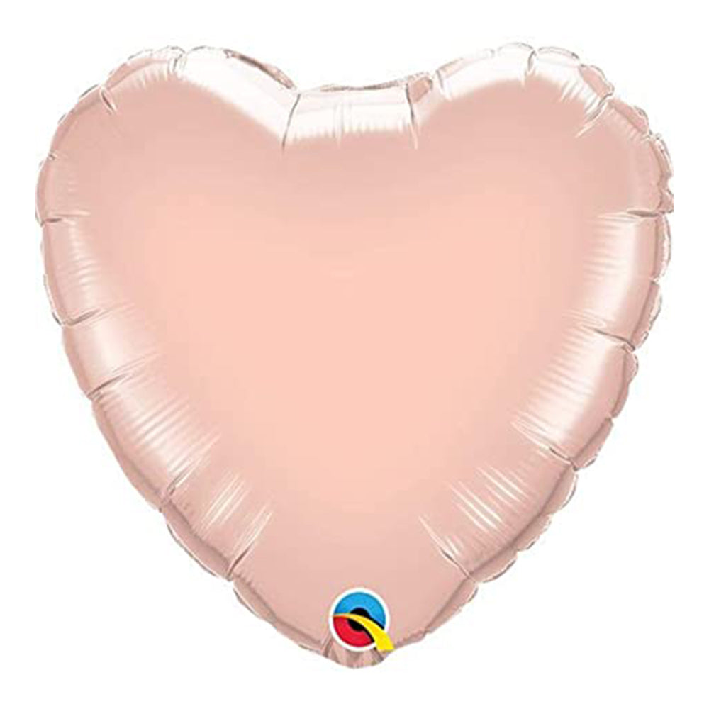 Rose Gold Heart Shaped Helium Balloon