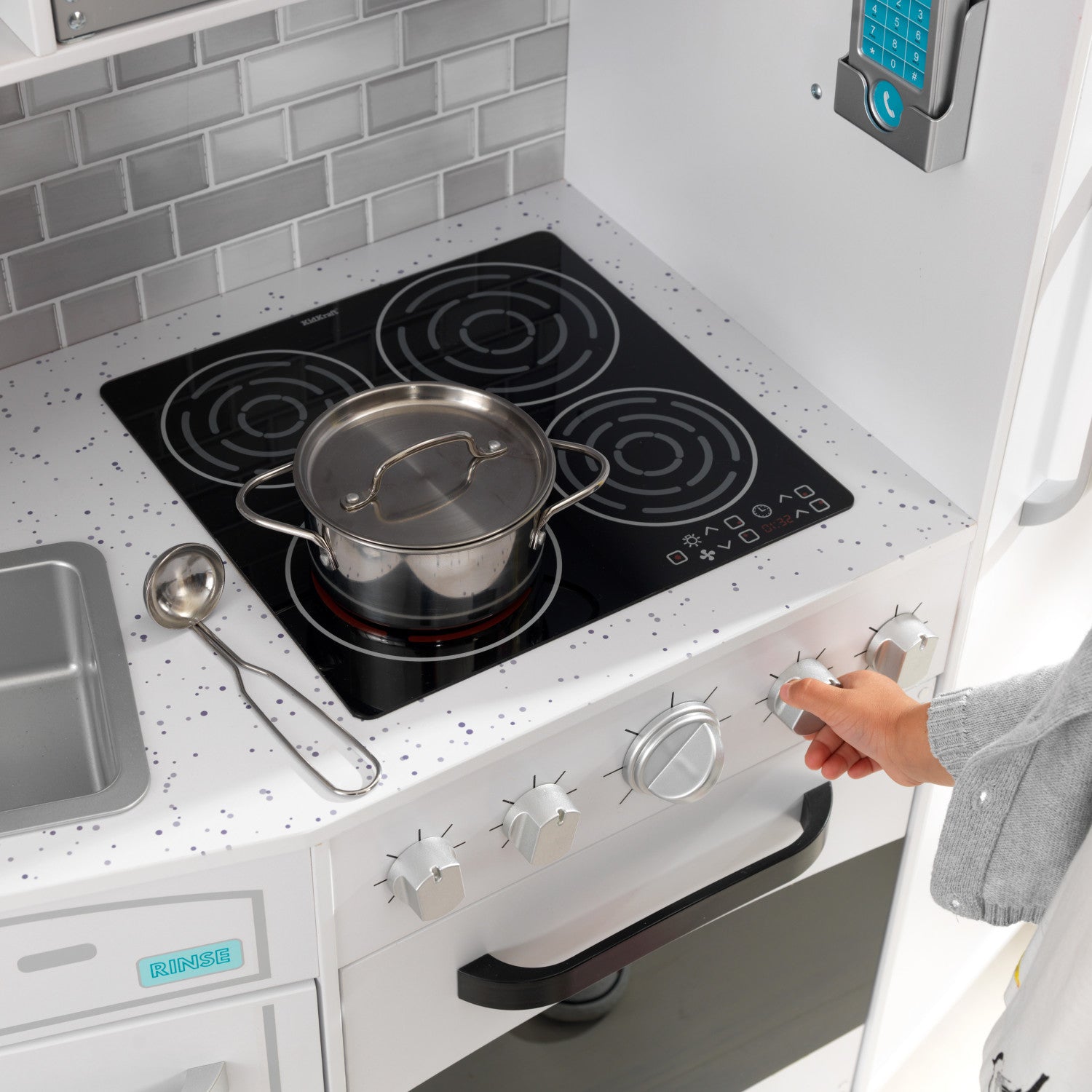 Large Play Kitchen White