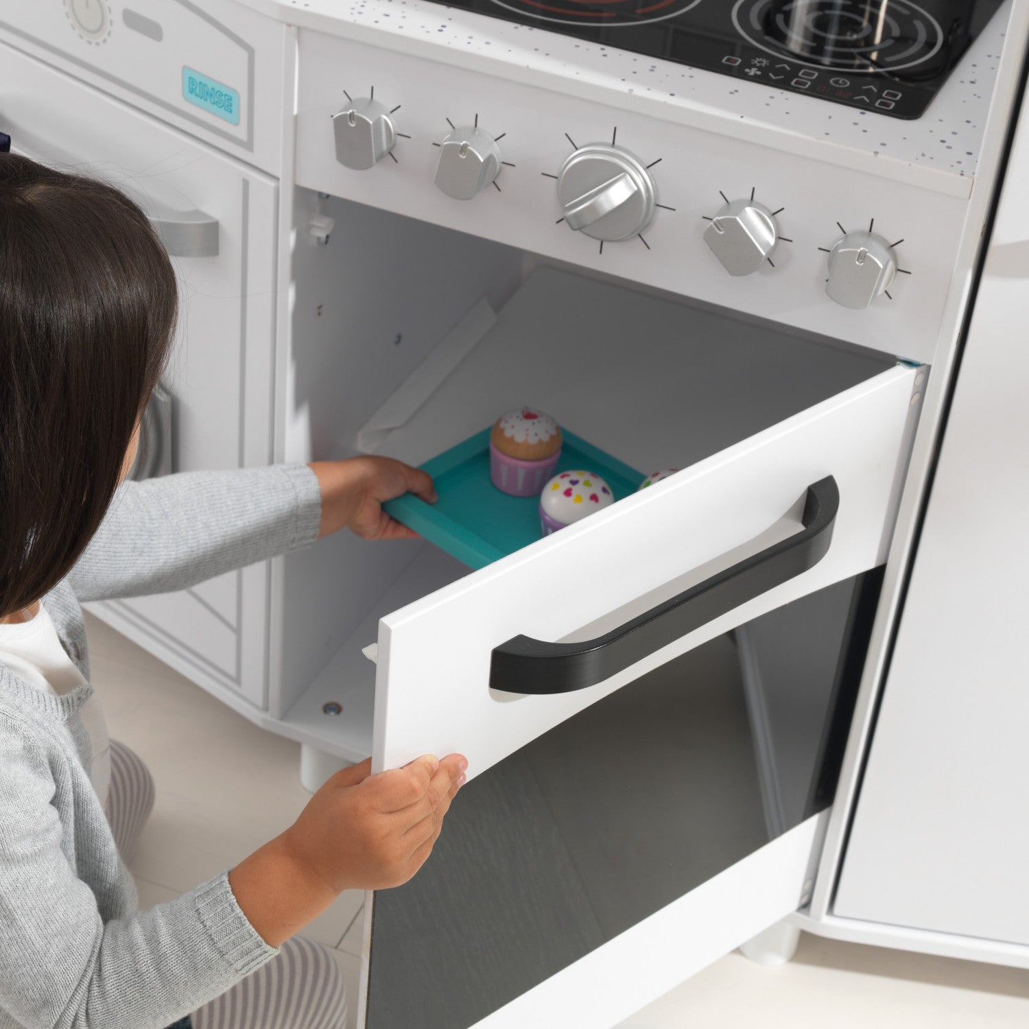 Large Play Kitchen White