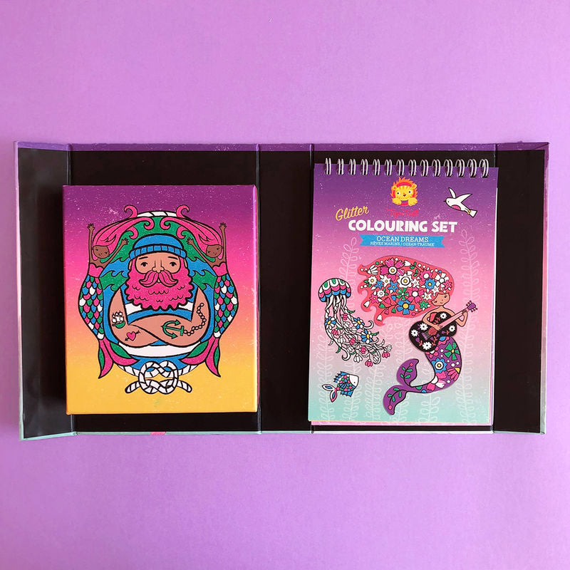 Glitter Colouring Set Ocean Dreams