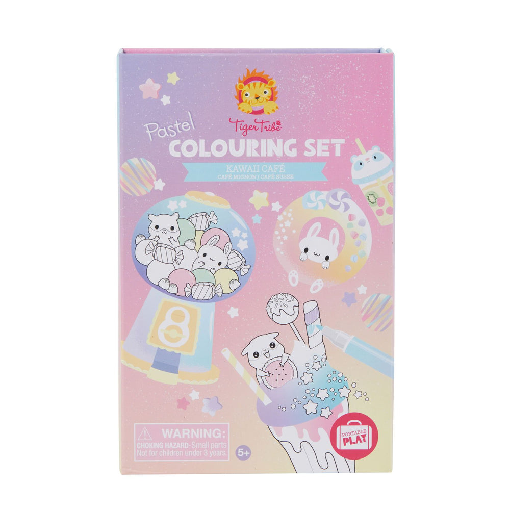 Pastel Colouring Set - Kawaii Cafe