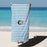 Personalised Towel - Blue stips, star and photo