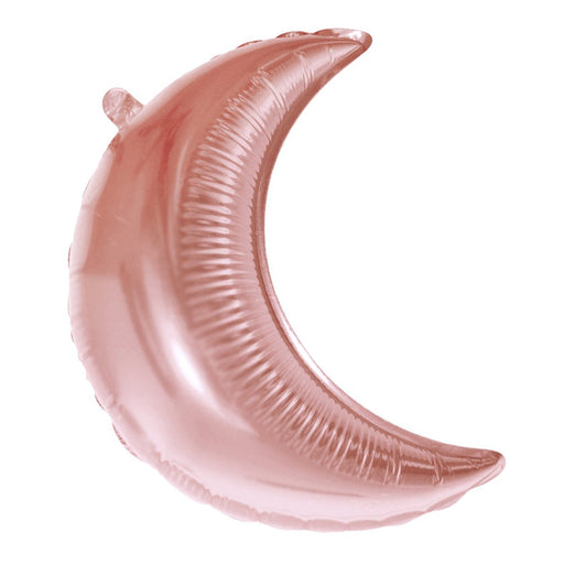 Crescent Moon Balloon Rose Gold