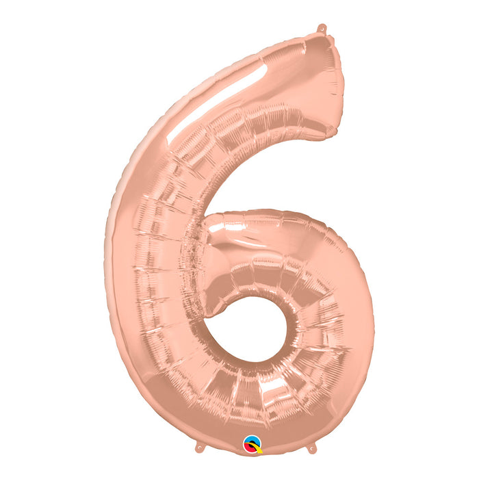 Rose Gold Numbered Balloon ( All Numbers Available)