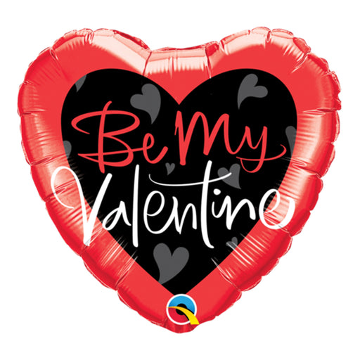 18" Be My Valentine Script Heart Foil Balloon