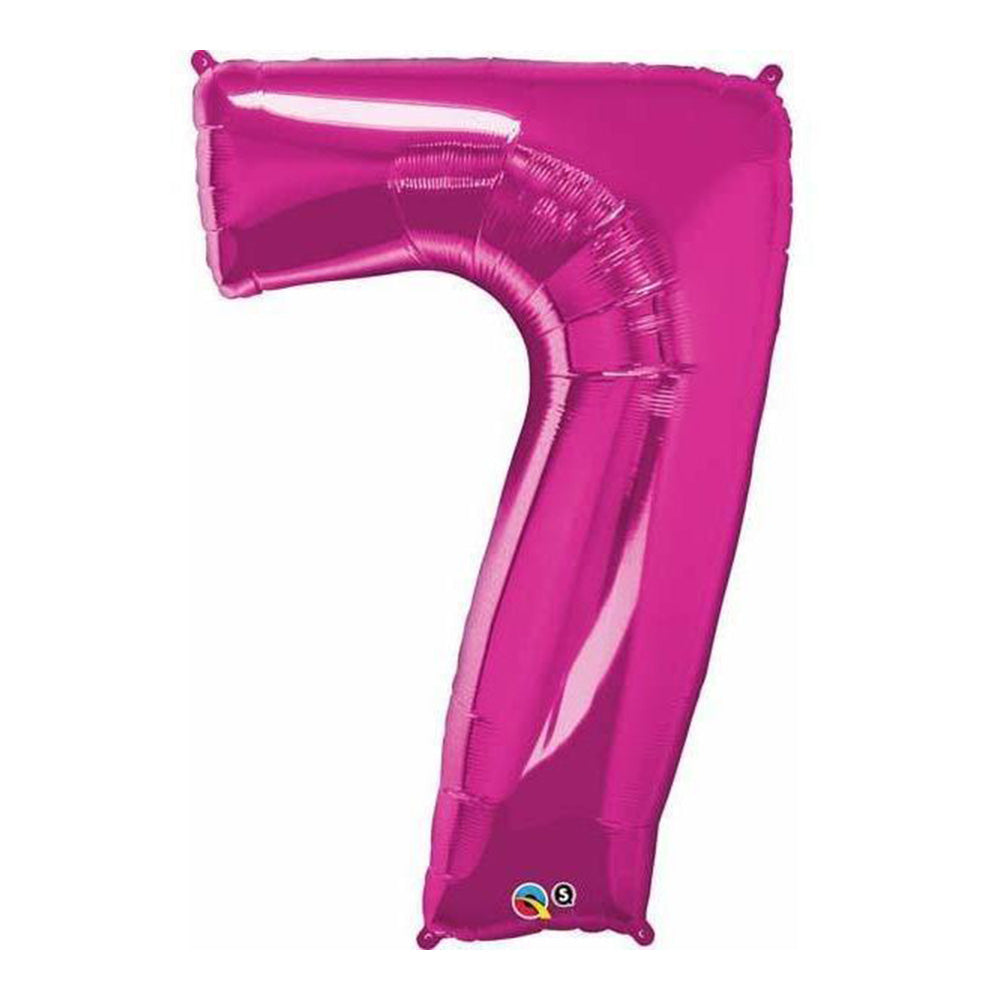 Magenta Large Numbered Balloon (All Numbers Available)