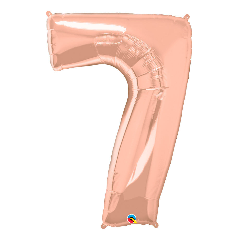 Rose Gold Numbered Balloon ( All Numbers Available)