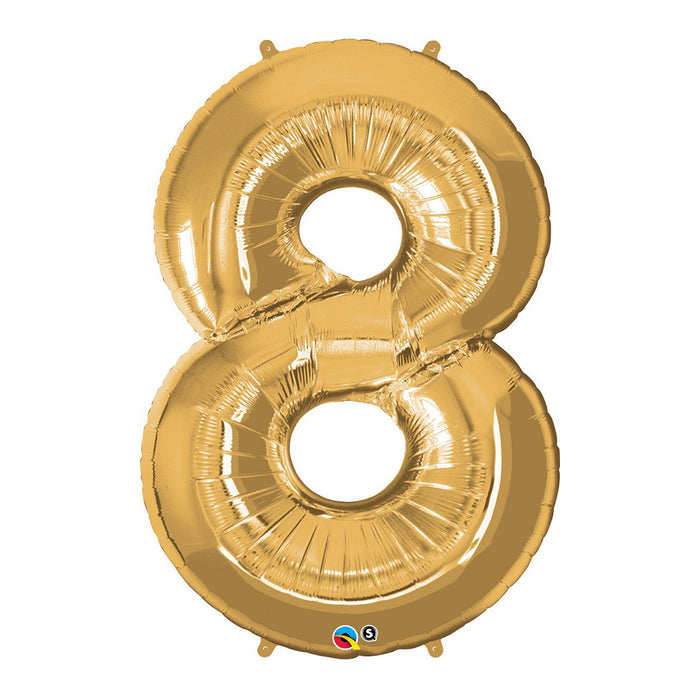Gold Large Numbered Balloon (All Numbers Available)