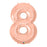 Rose Gold Numbered Balloon ( All Numbers Available)