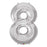 Silver Large Numbered Balloon (All Numbers Available)