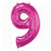 Magenta Large Numbered Balloon (All Numbers Available)
