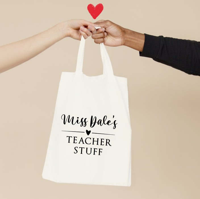 Teacher Stuff Tote Bag