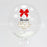 Christmas Bow Red - Personalised Bubble Balloon