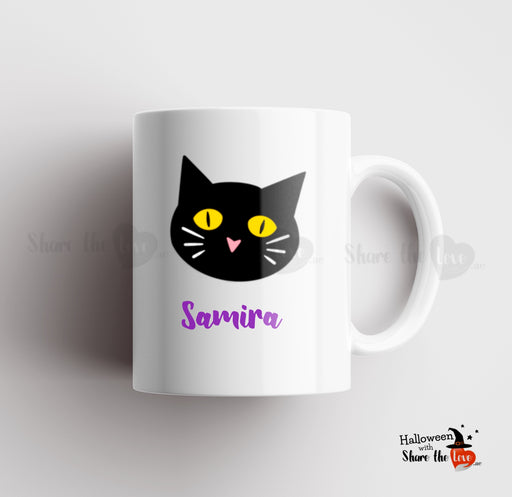 Black Cat Personalised Mug