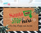 Christmas Doormat Santa Stop Here