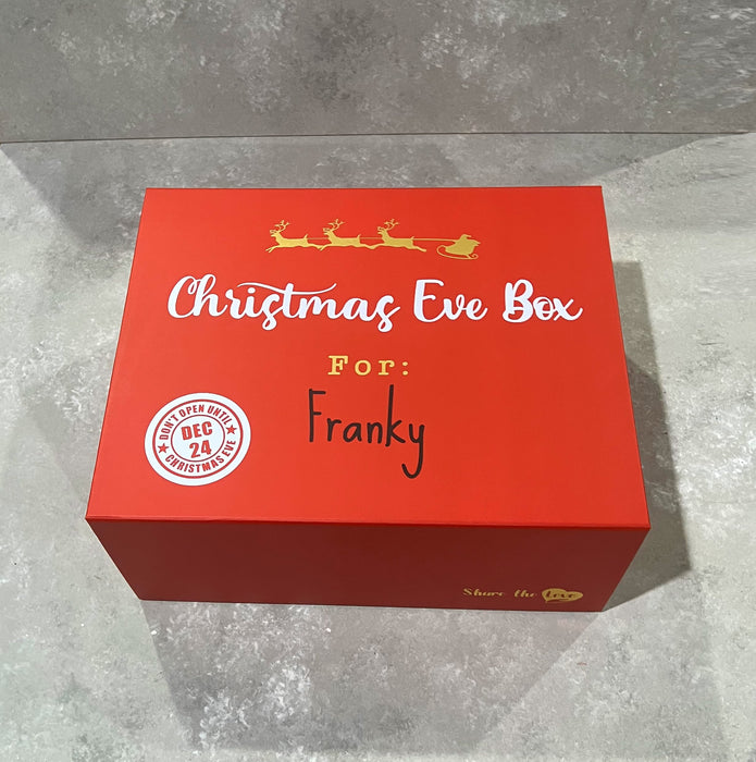 Personalised Christmas Eve Box with Magnetic Close