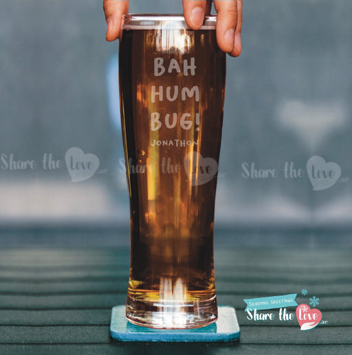 Bah Humbug Beer Glass
