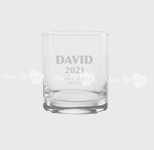 Personalised Name Whiskey Glass