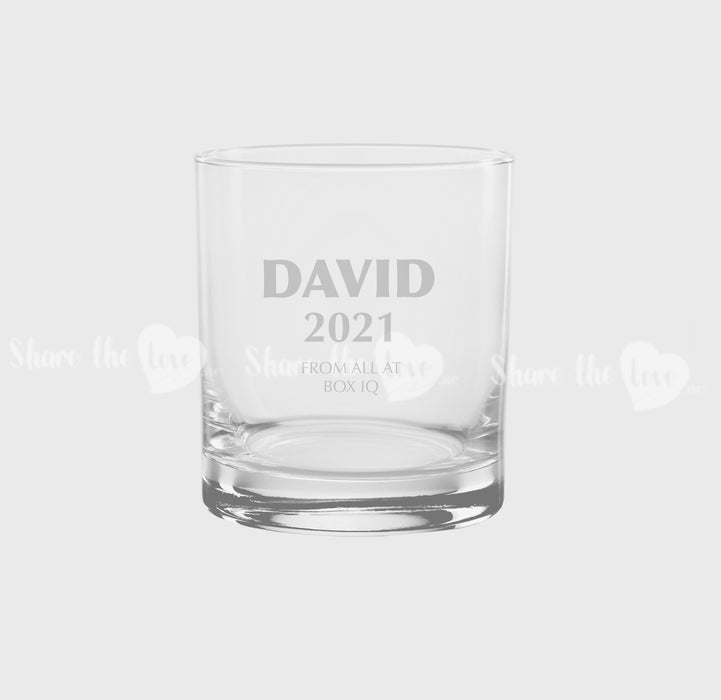 Personalised Name Whiskey Glass