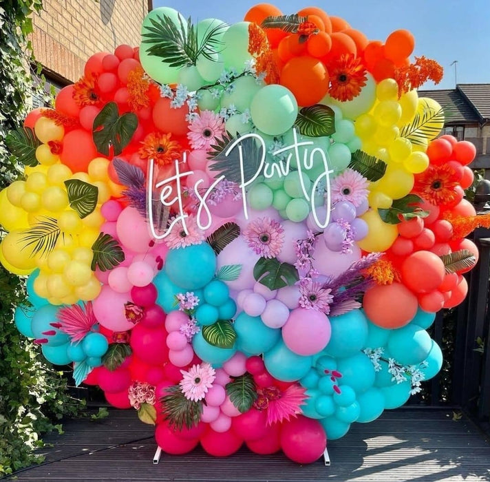 Colourful Let's Party Balloon Set