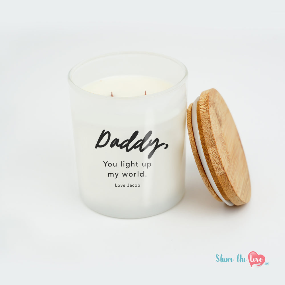 Daddy Personalised Candle