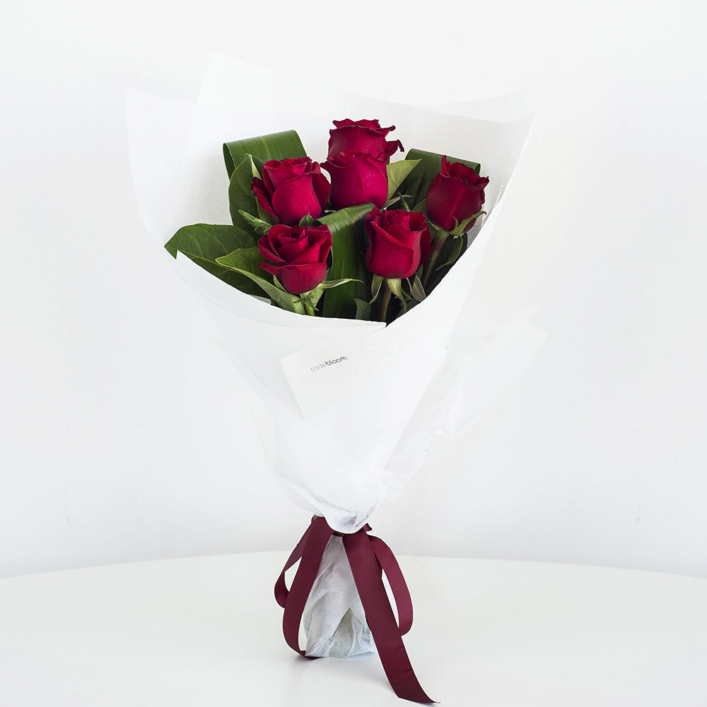 6 Red Roses