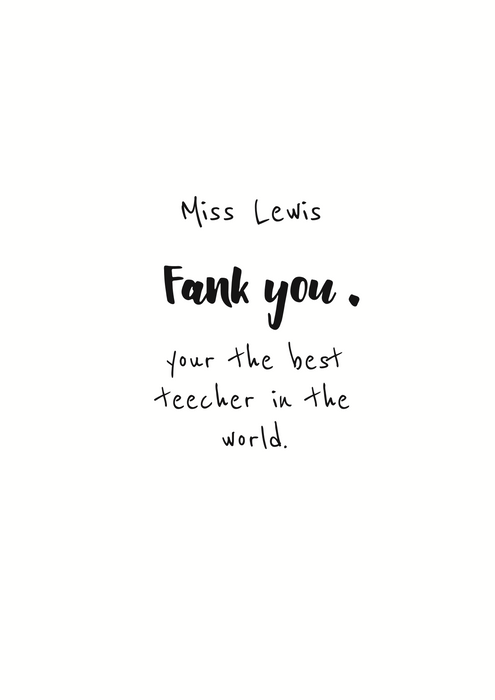 "Fank" You Teacher Combo Gift