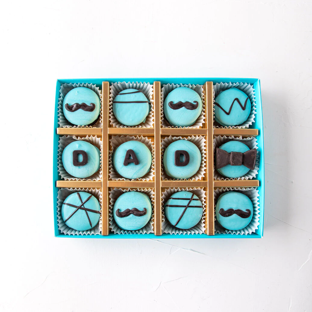 Father's Day Blue Chocolate Covered Oreos